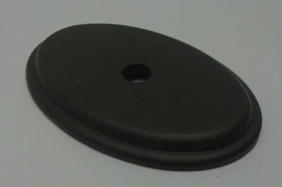 Período Latón FKI Hardware K339 Placa Trasera Ovalada Bronce Nuevo Antiguo Stock Par 92G Foto 1 de 3