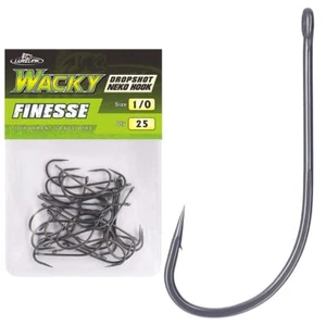 Drop Shot Hooks Wacky Rig Neko Bass Fishing Size 2/0~#4 25Pack Bulk(1/0 Pack 25) - Picture 1 of 7