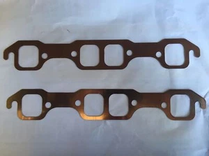 HOLDEN 253 308 4.2lt & 5lt V8 CARBY MANIFOLD HEADER EXTRACTOR GASKET COPPER - Picture 1 of 1