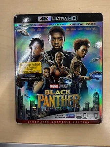 Black Panther (4K Ultra HD + Blu-Ray + Digital, 2018) New Sealed - Imagen 1 de 3