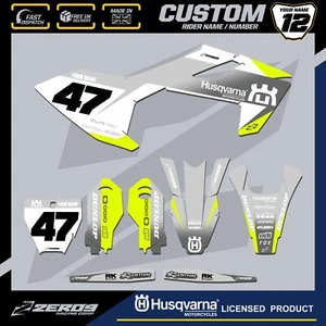HUSQVARNA 85 MOTOCROSS GRAPHICS CUSTOM MX GRAPHICS KIT TC 85 FADE YEL/GRY/GRY - Picture 1 of 7