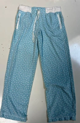 Nautica Pajama Pants Small Adult Blue Polka Dot Bottom Sleepwear Straight Womens - Image 1 of 4