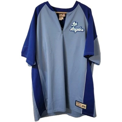 Jaqueta de aquecimento masculina Majestic Hardwood Classics Los Angeles Lakers GG azul retrô - Imagem 1 de 4