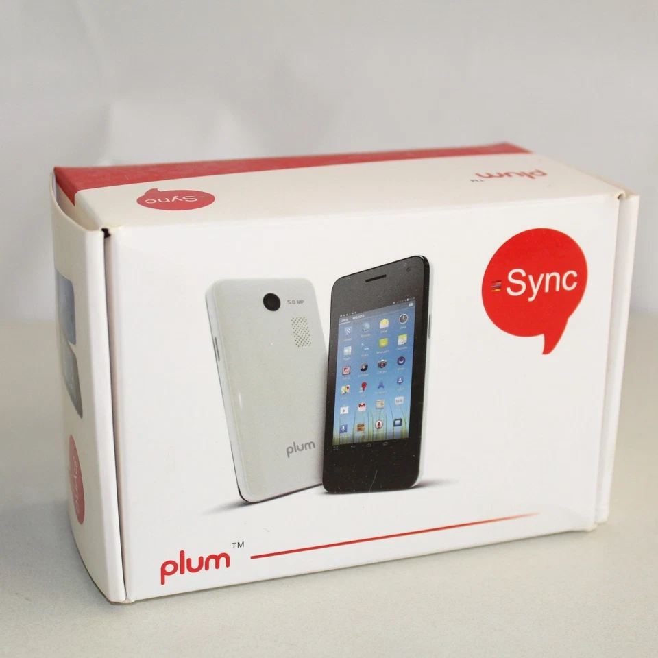 Smartphone Raro Vintage Plum SYNC X210 Negro Desbloqueado Doble SIM En Caja Foto 1 de 4