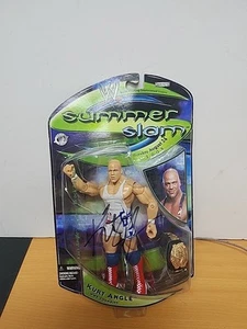 FIGURINE KURT ANGLE JAKKS WWE PAY PER VIEW SERIES 2 SUMMERSLAM 2003 signée - Photo 1/8