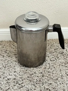 Vintage Flint Ware Ekco Stainless Steel Coffee Pot 5 PCS COMPLETE - Picture 1 of 15