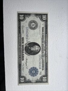 1914 $10 Chicago Federal Reserve Note - Picture 1 of 9
