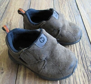 Merrell Baby Jungle Moc Sport Shoes 5.5 Boys Brown Slip On Leather Great Tread - Picture 1 of 8