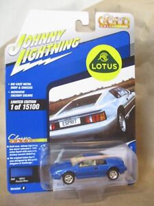 Johnny Lightning Classic Gold 1989 Lotus Esprit Blue  1:64 Rubber Tires