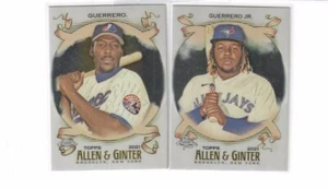 2021 ALLEN & GINTER CHROME Vladimir Guerrero & JR VLAD GUERRERO BLUE JAYS EXPOS - Picture 1 of 1