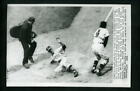 Bobby Young  Jim Hegan Larry Napp 1951 Press Photo St. Louis Browns Indians