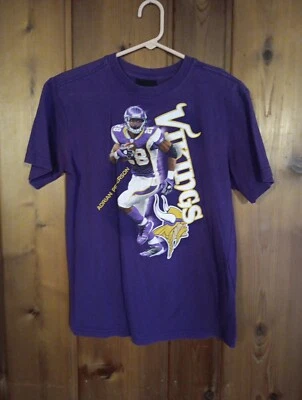 Reebok Adrian Peterson Minnesota Vikings Juvenil Grande 14/16 Púrpura Manga Corta Foto 1 de 4