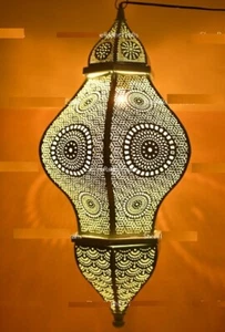31"Vintage Design Modern Turkish Handmade Moroccan Ceiling Hanging Lighting Lamp - Picture 1 of 10