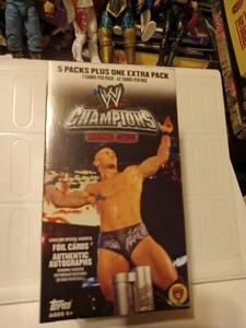 2011 TOPPS WWE Champions Trading Cards BLASTER BOX 6 packs AUTHENTIC AUTOGRAPS - Picture 1 of 7