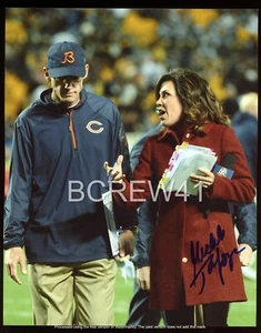 MICHELE TAFOYA signed 8x10 Foto Autogramm AUTO AUTHENTIC NFL Ansager TOUGH - Bild 1 von 1