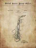 Altes Saxophon Evette Designs 1899-1926 für Poster White Co - Neuerungen