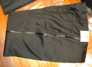 mens stafford  suit separates classic fit black pants 44 x 32 - Picture 1 of 4