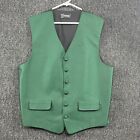 Mell Howard Mens Vest Size Large Green Formal Dress Christmas Holiday Occasion