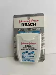 Vintage Johnson & Johnson Reach Fluoride Floss Woven 50 Yd S NIP ealed NIP - Imagen 1 de 1