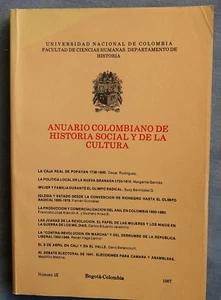 ANUARIO COLOMBIANO DE HISTORIA SOCIAL Y DE LA CULTURA 1987 - Imagen 1 de 4