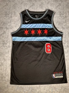 Maglia Nike NBA Chicago Bulls Zach Lavine #8 City Edition Swingman taglia L - Foto 1 di 5
