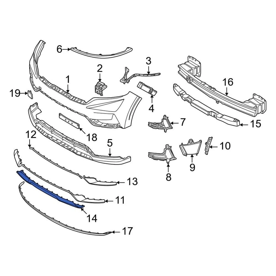 For Kia Carnival 2022-2024 Kia 86577R0000 Front Valance Panel Foto 1 de 1