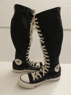 Converse All Star Chuck Taylor XXHI Joelho Alto Feminino Tamanho 8/Masculino 6 Preto Estado perfeito! - Imagem 1 de 4