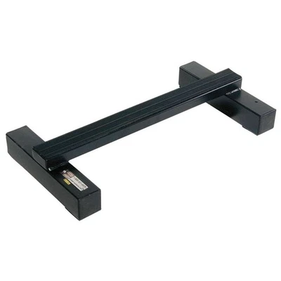 Barra de aço para elevação de panturrilha Power Systems 20” x 10” x 3” para mergulhos de panturrilha em pé preta - Imagem 1 de 2