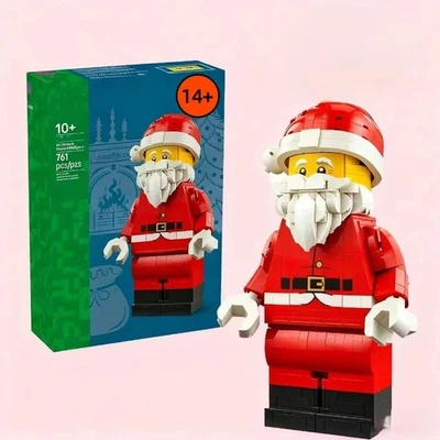 *NEW* MOC Upscaled Santa Minifigure 40820 Building Blocks Set Christmas Gift UK