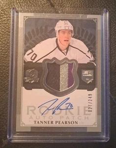 2013-14 Tanner Pearson Upper Deck The Cup 3 Color Patch Auto/249 RC - Picture 1 of 2
