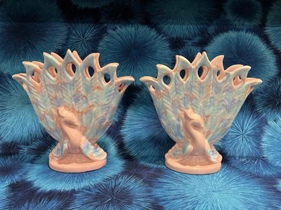 "Par de jarrones grandes de 15"" Royal Haeger EE. UU. Foto 1 de 3