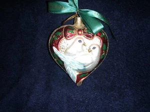 Waterford 2 Turtel Tauben Ornament~~12 Tage Serie~~sehr selten~made in Poland~Neu im Karton - Bild 1 von 1
