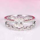 33Ct Simulated Simulated Diamond Engagement Ring Bridal Set White Gold Plated