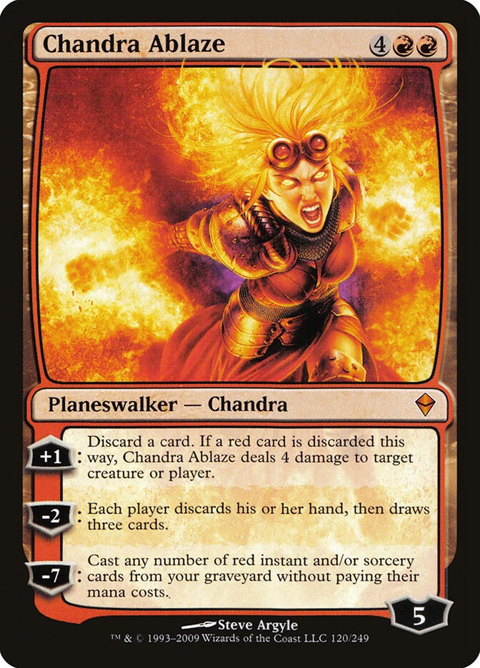 MTG Chandra Ablaze  - Zendikar #120 - Image 1 of 1
