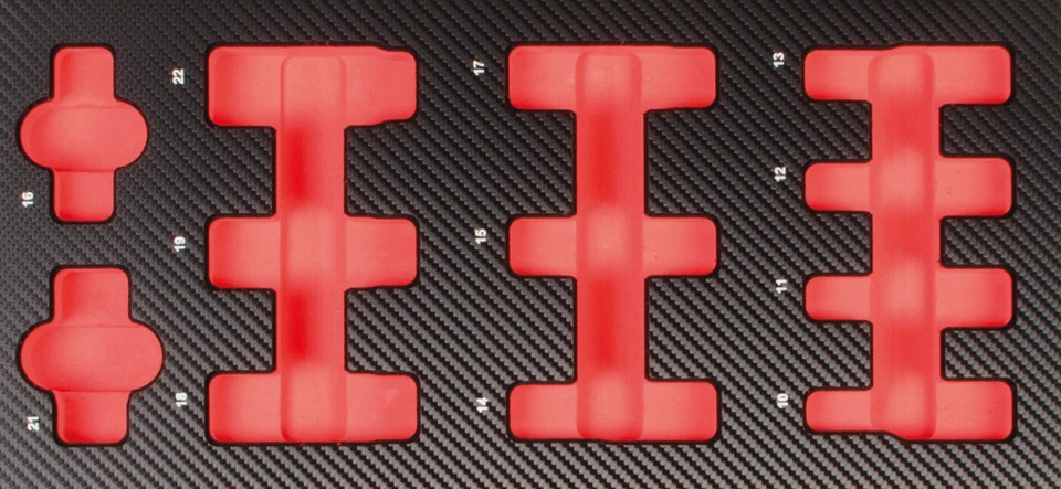 PROJAHN PRÄZISIONSWERKZEUGE GMBH Projahn PROFORM-Werkstattwageneinlage leer für 1/2" Werkzeug Steckschlüssel-Satz