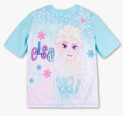 DISNEY C&A Disney Frozen Eiskönigin Mädchen UV 50+ Badeshirt Schwimmshirt GR.110/116 NEU