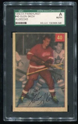 1954 Parkhurst Glen Skov Signed Auto SGC AUTH - Image 1 of 2