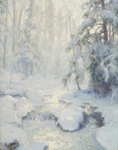 Walter Launt Palmer Sunlight On December Snow Canvas Print 16 x 20 - Picture 1 of 3
