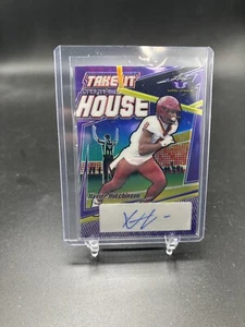 Xavier Hutchinson 2022 Leaf Valiant Take It To The House Purple Auto /15 Texans - Picture 1 of 2