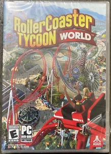 Roller Coaster Tycoon World PC DVD-Rom Windows Computadora Juego Atari ESRD Sellado - Imagen 1 de 8
