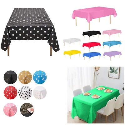 Plastik Tischdecke Abdeckungen Einweg Abwischen Weihnachten Rechteckig - Bild 1 von 4