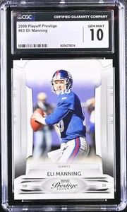 Eli Manning 2009 Playoff Prestige #63 CGC 10 - Picture 1 of 2