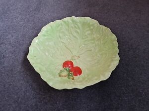 Vintage Carlton Ware Salad Bowl Lettuce Leaf and Tomato Design 1950's Green Dish
