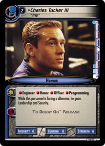 Star Trek 2E: Charles Tucker III, "Trip" [Promo] [Lightly Played] Promo Cards 2E