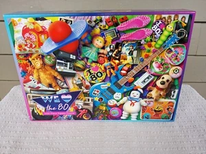 Gibsons G7145 We Love The 80's Eduard 1000 Piece Jigsaw Puzzle Complete - Picture 1 of 15