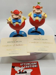 WDCC Tweedle Dee & Tweedle Dum Riddles 'n' Rhymes Puzzles 'n' Poems - Box / COAs - Picture 1 of 13
