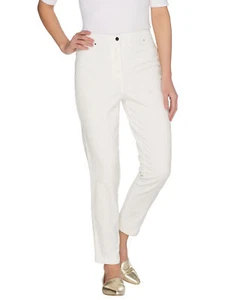 Joan Rivers Größe 12P Petite Jeans knöchellang WEISS - Bild 1 von 2