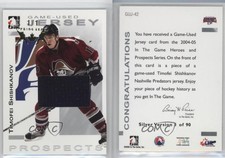 2004-05 ITG Heroes and Prospects Silver Fall Expo 1/1 Timofei Shishkanov #GUJ-42
