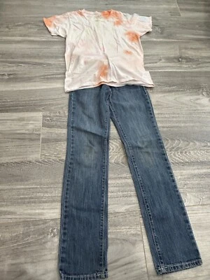 Roupa feminina tamanho 10 por Old Navy & Fruit of the tear jeans e camisa PLAY COND - Imagem 1 de 4