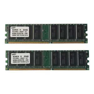 Samsung Memory 2 - 256MB Desktop PC2700U PC RAM DDR M368L3223DTM-C83 - Picture 1 of 1